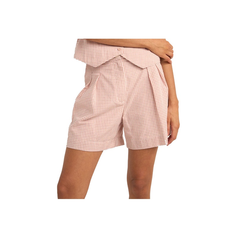 LOLA CHECK SHORT|dusty pink|8|10|12|14