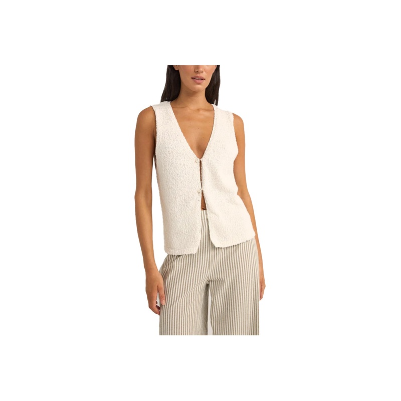 ADELE LONGLINE KNIT VEST|white|S|M|L