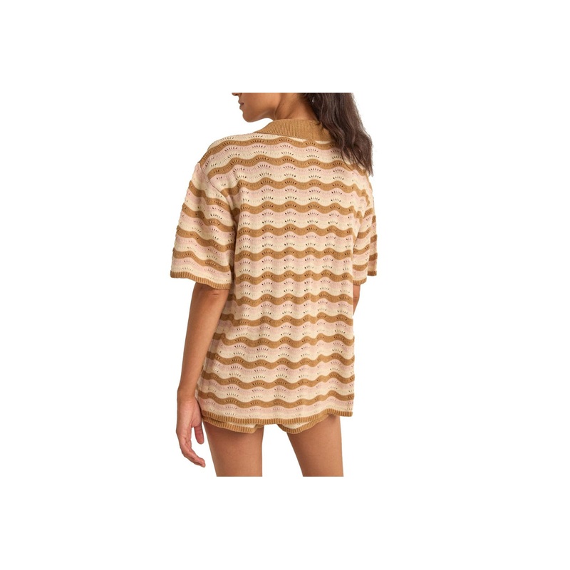 ARIES SHORT SLEEVE STRIPE KNIT SHIRT