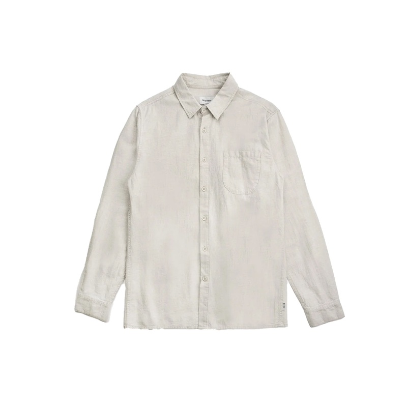CLASSIC LINEN LS SHIRT|vintage black|sand|M|L|XL|XXL