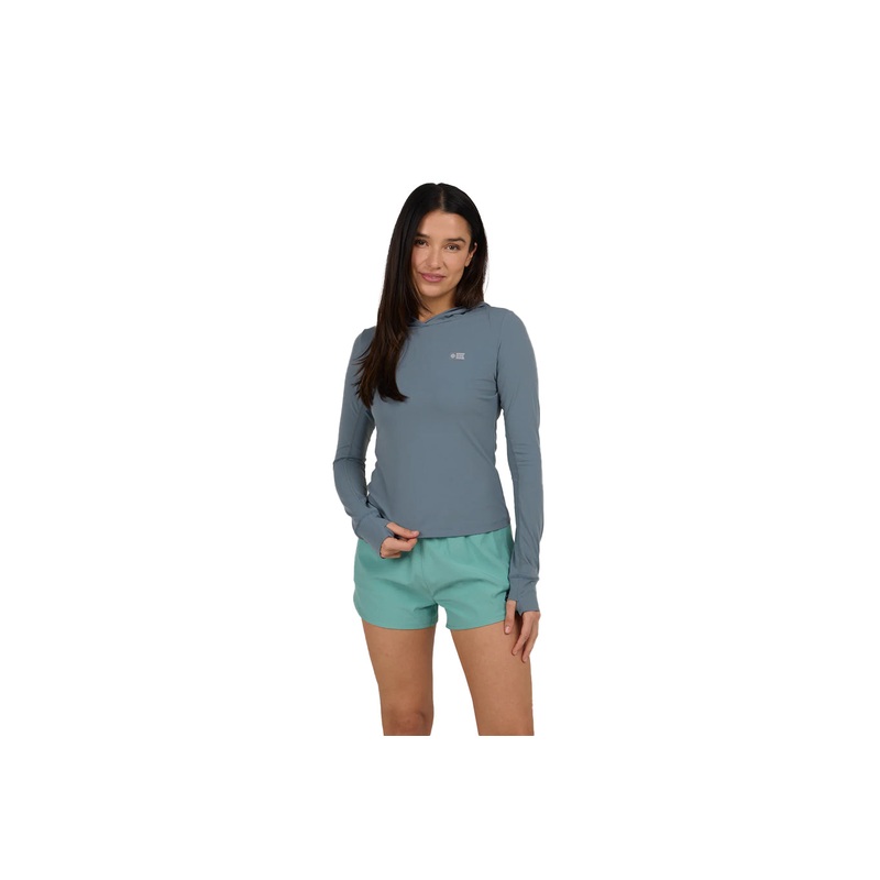 ALPHA HOODED RASHGUARD|fin blue|violet blue|XS|S|M|L