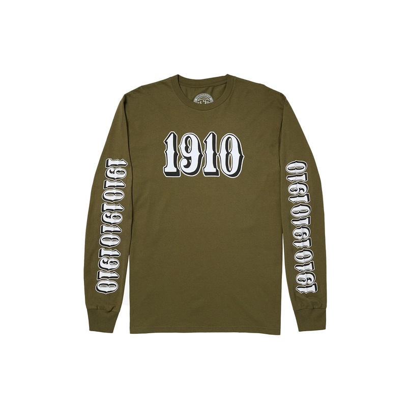 OG FONT LS TEE|military green|M|L|XL