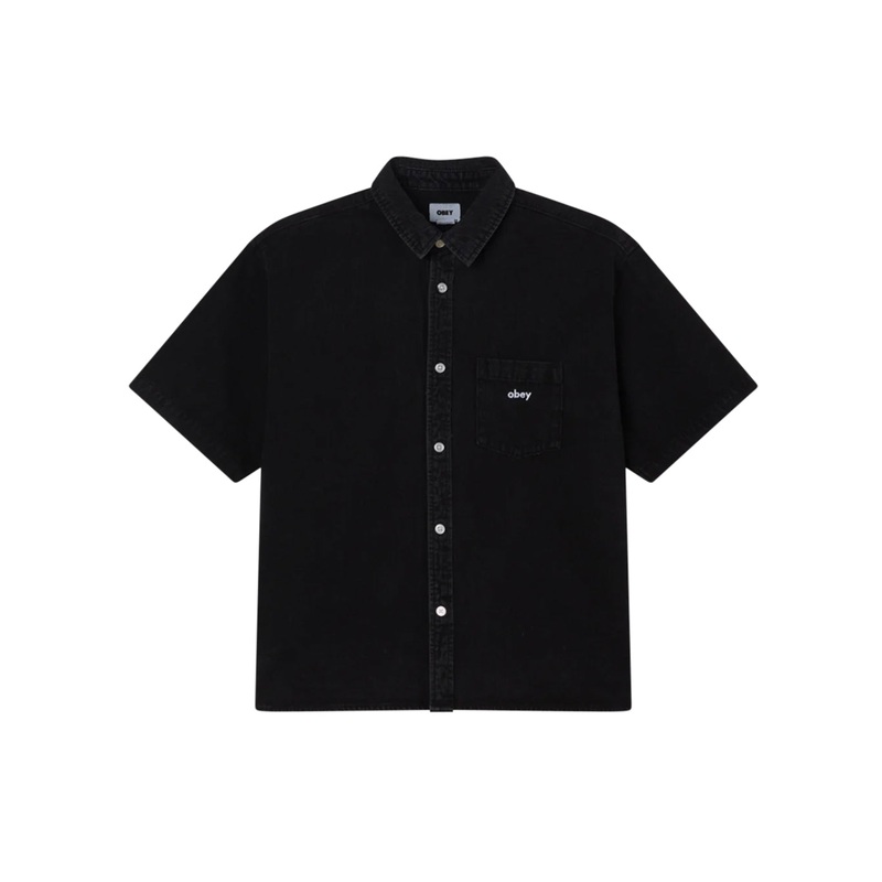 BIGWIG DENIM SS SHIRT|faded black|M|L|XL|XXL