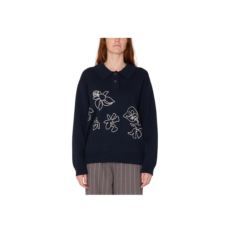 BLOOM POLO SWEATER|pigment navy|S|M|L
