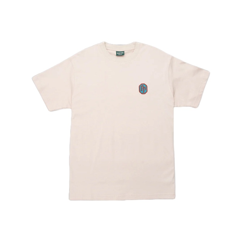 EMBLEMATIC ORGANIC TEE|stone|M|L|XL