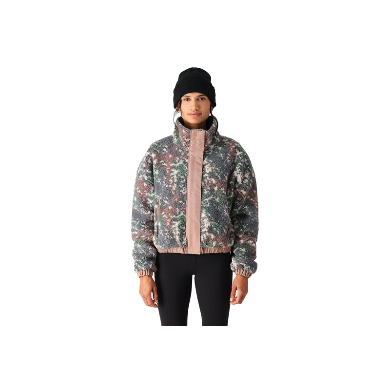 OUTPOST SHERPA JACKET|antler spotted|cypress green bloom|XS|S|M|L