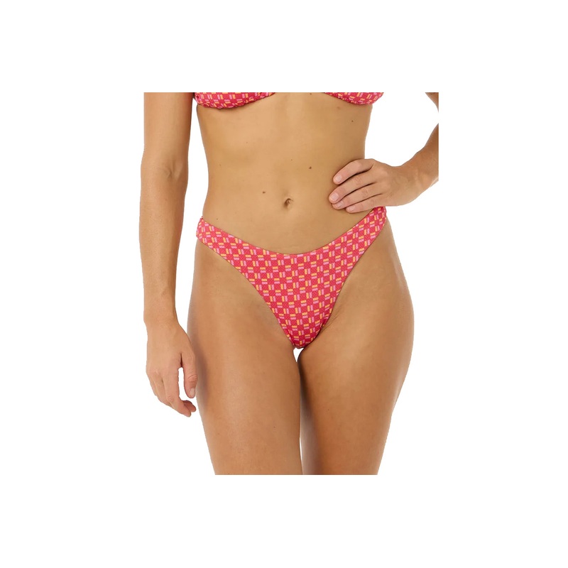 SHELL COVE HIGH LEG CHEEKY|red|S|M|L