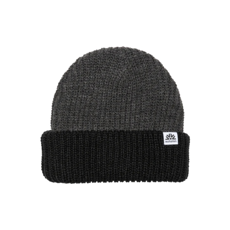 DUAL TONE BEANIE|black|khaki|grey|dark green|dusty pink|S/O