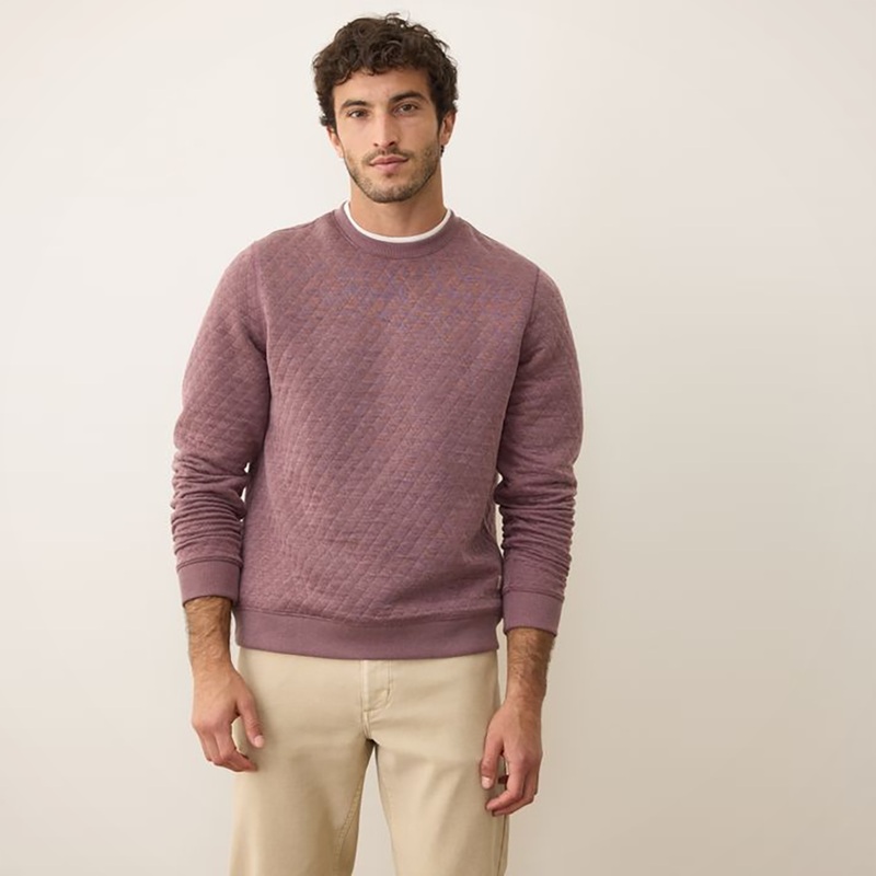 Corbet Quilted Crewneck  Men’s