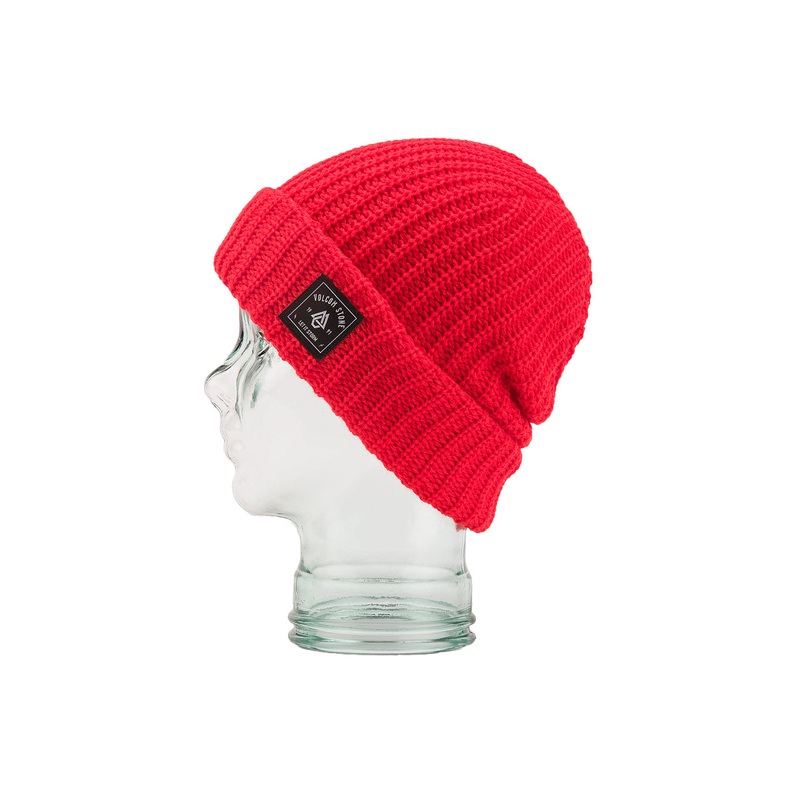 THICK KNIT BEANIE|heather grey|orange shock|O/S