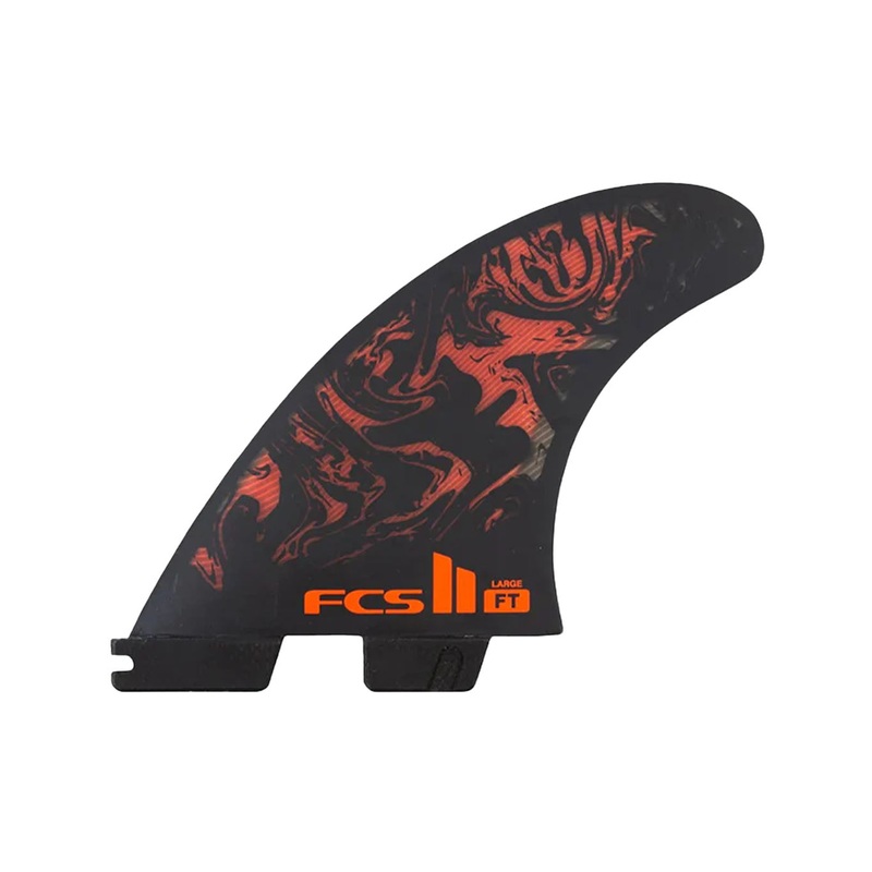 FT PC BLACK/RED TRI RETAILS FINS