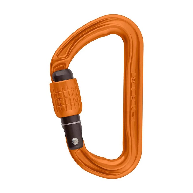 Phantom Screwgate Carabiner|Orange|Titanium / Lime