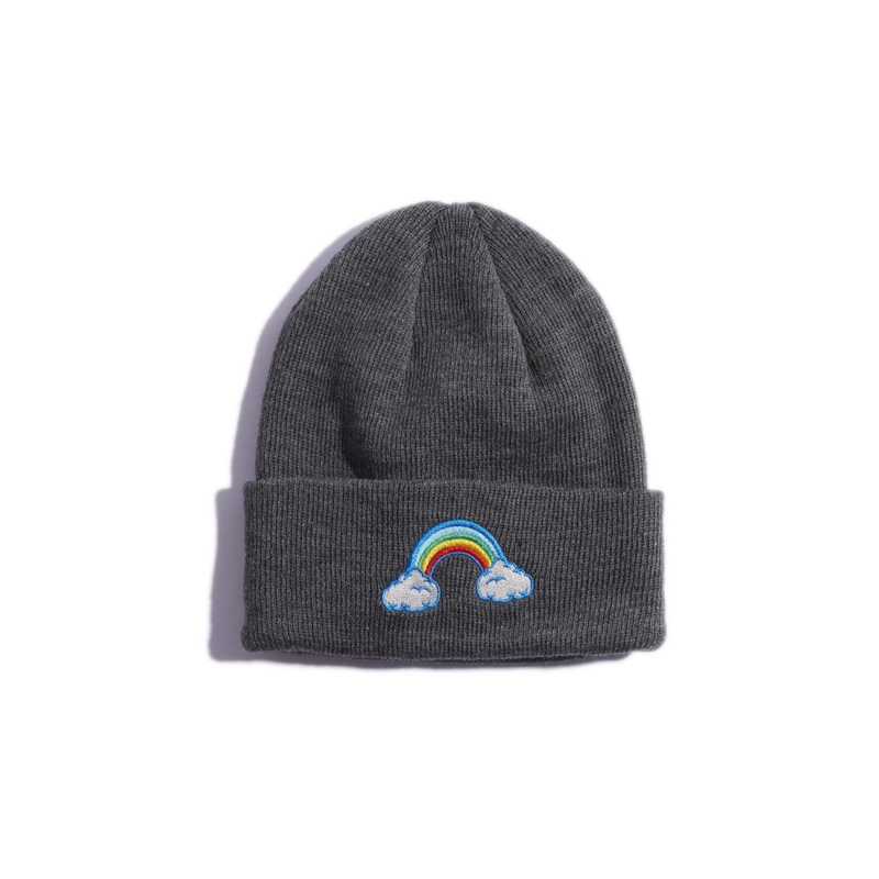 THE CRAVE KIDS BEANIE|charcoal|black (pizza)|O/S