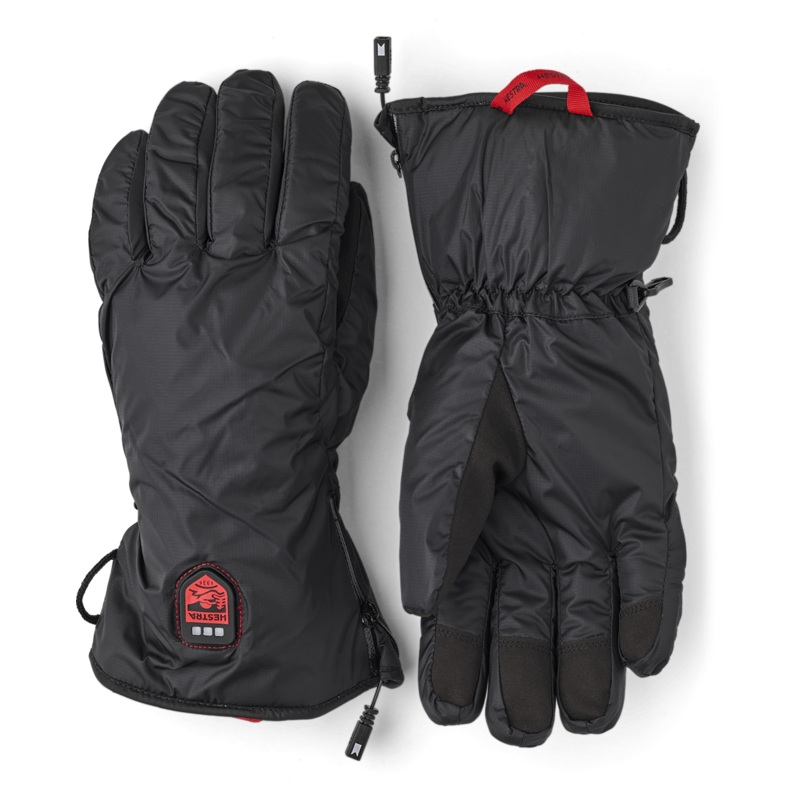 Heated Liner 5-Finger Gloves|Black|6|7|8|9|10|11