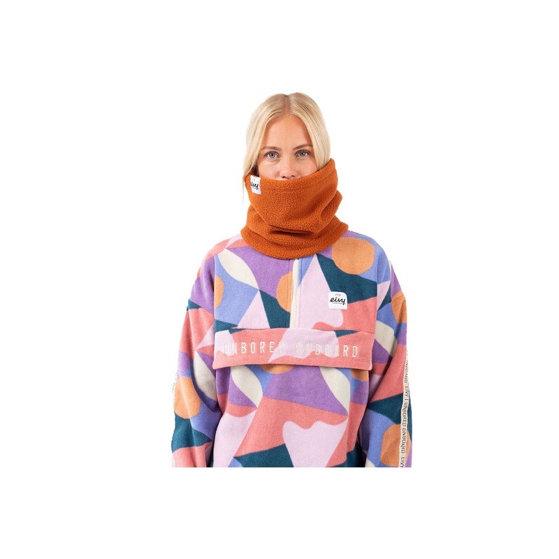 TUBULAR FLEECE NECKWARMER|forest green|rust|O/S