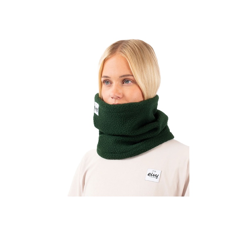 TUBULAR FLEECE NECKWARMER|forest green|rust|O/S