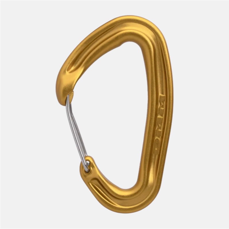 Alpha Wire Carabiner|Matte Grey|Gold
