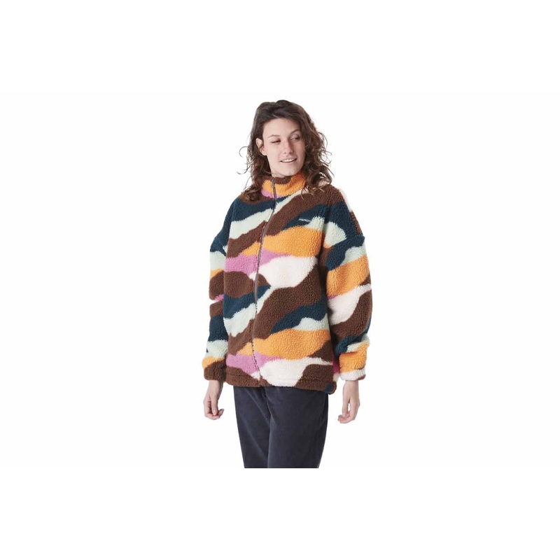 GYPSI ZIP FLEECE|strates print|S|M|L