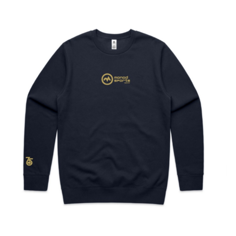 75 Year Crew|Navy|XSmall|Small|Medium|Large|XLarge|XXLarge