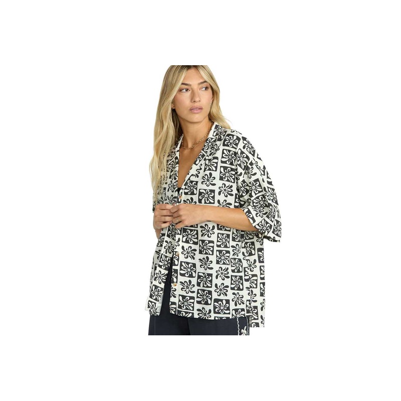 BEACH SIDE PRINTED SS WVN|bsd|S|M|L