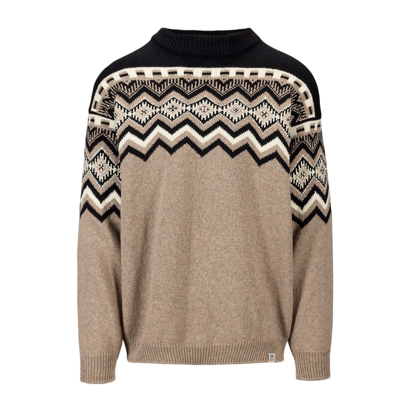 Men’s Randaberg Sweater|Brown / Black / Offwhite|Small|Medium|Large|XLarge|XXLarge