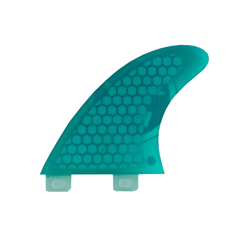 3D HONEYCOMB 3.7 FIN SET|yellow|blue/green|S/O