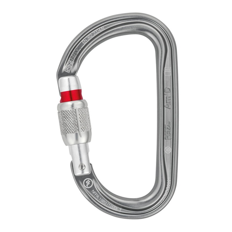 Am’D Screw-Lock Carabiner|Gray|Black
