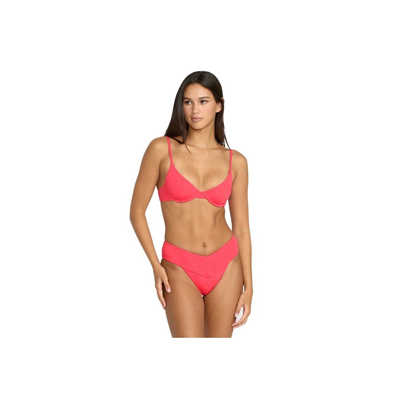 BLOSSOM DAZE V BIKINI BOTTOM|true red|S|M|L