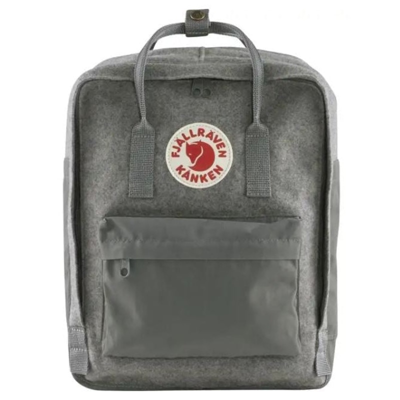 Kanken Re-Wool Backpack|Granite|Black / Red