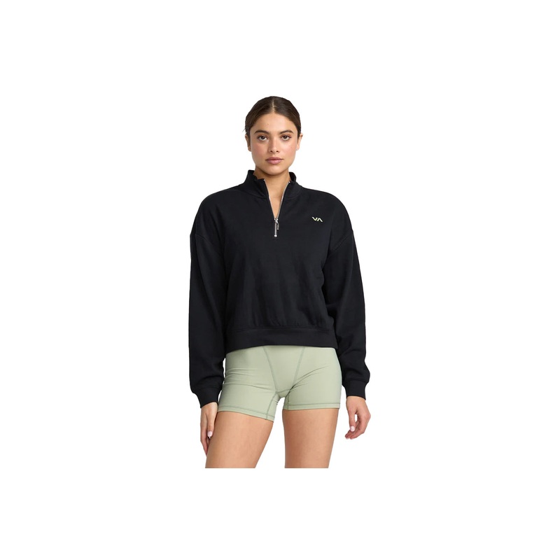 RECESS HALF ZIP CREW|black|S|M|L