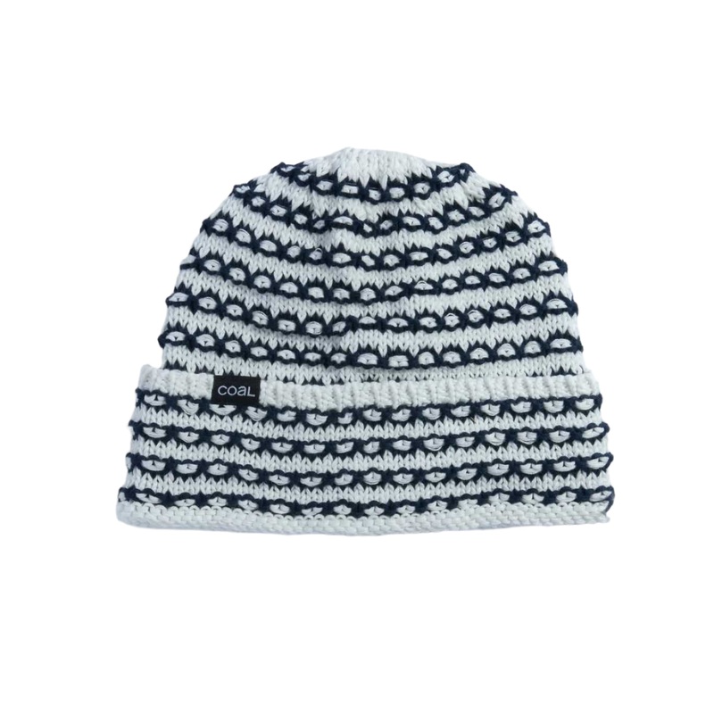 STRIA BEANIE|grey/black|off white/navy|O/S