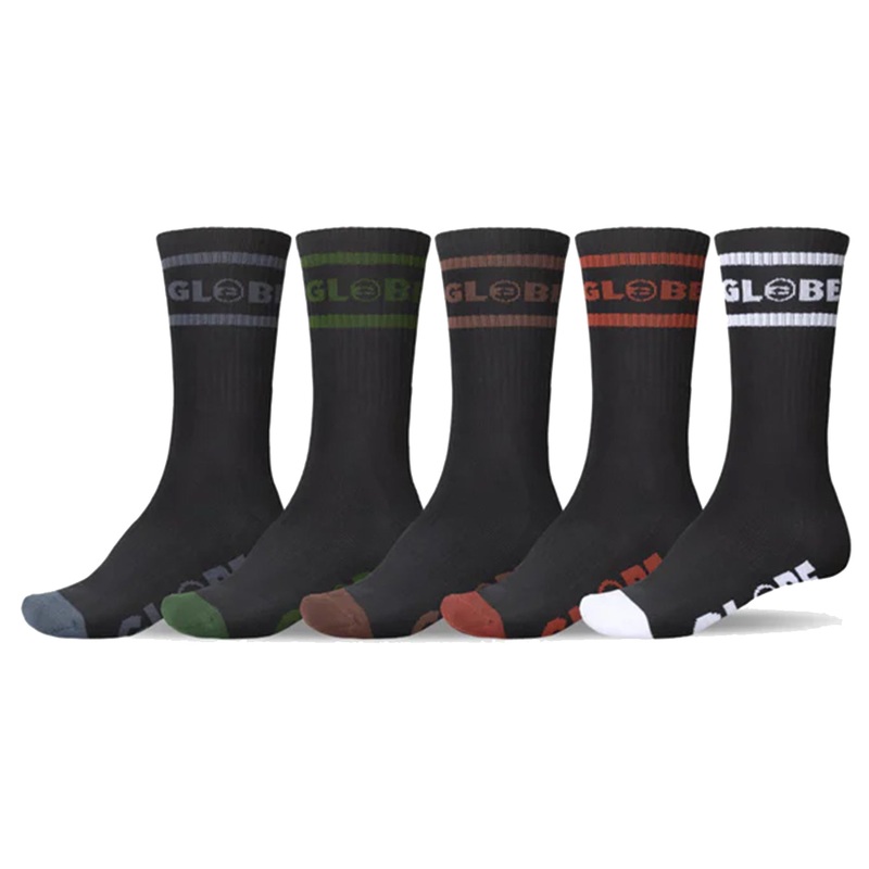 TILT HI CREW 5PK SOCKS|black/assorted|BLANC|white/assorted|7-11|M (8.5-11)