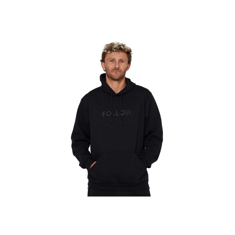FOLLOW LOGO HOODY|black|S|M|L|XL