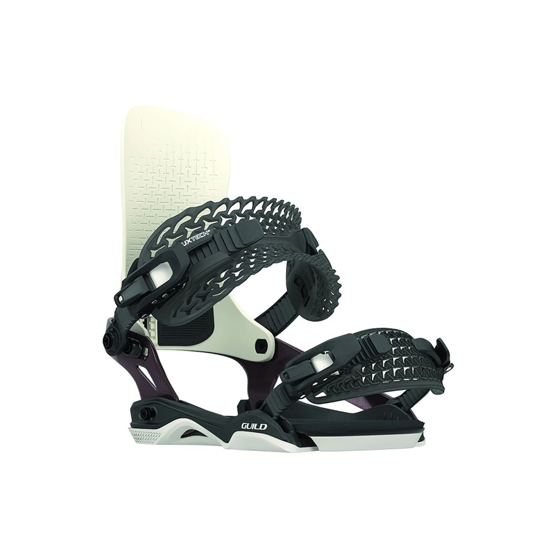 GUILD SNOWBOARD BINDINGS|BONE/PURPLE|S|M