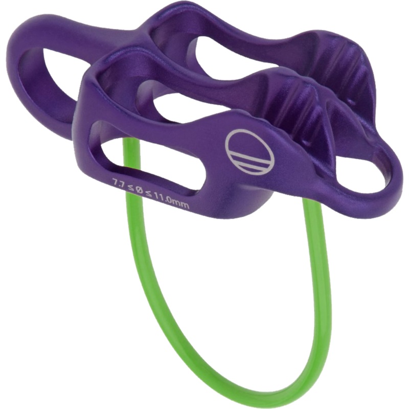 Pro Guide Lite Belay Device|Purple / Green|Gunmetal / Tangerine
