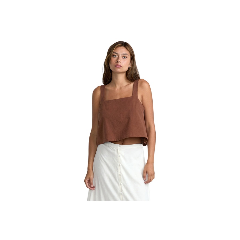 BAKER TANK TOP|mocha|XS|S|M|L
