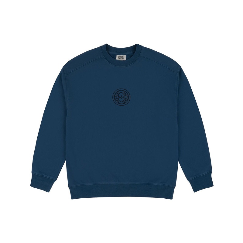 ENZYME WASH CREW|vintage blue|S|M|L|XL