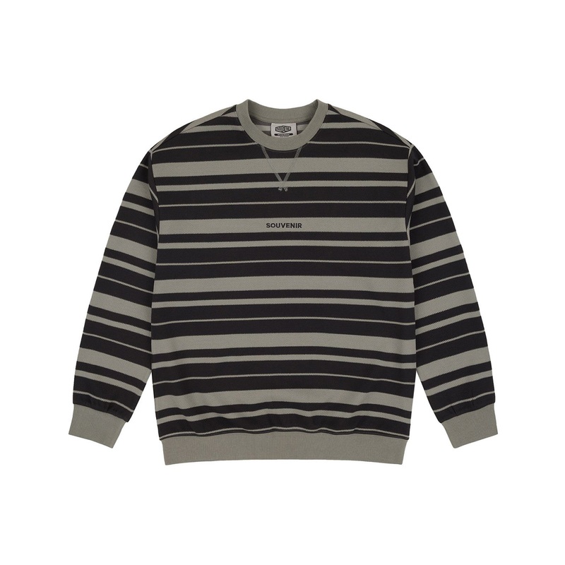 STRIPED ULTRA PIQUE|charcoal stripes|marshmallow stripes|S|M|L|XL