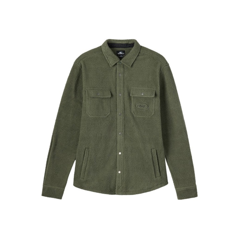 GLACIER HIGH PILE OVERSHIRT|olive|M|L|XL
