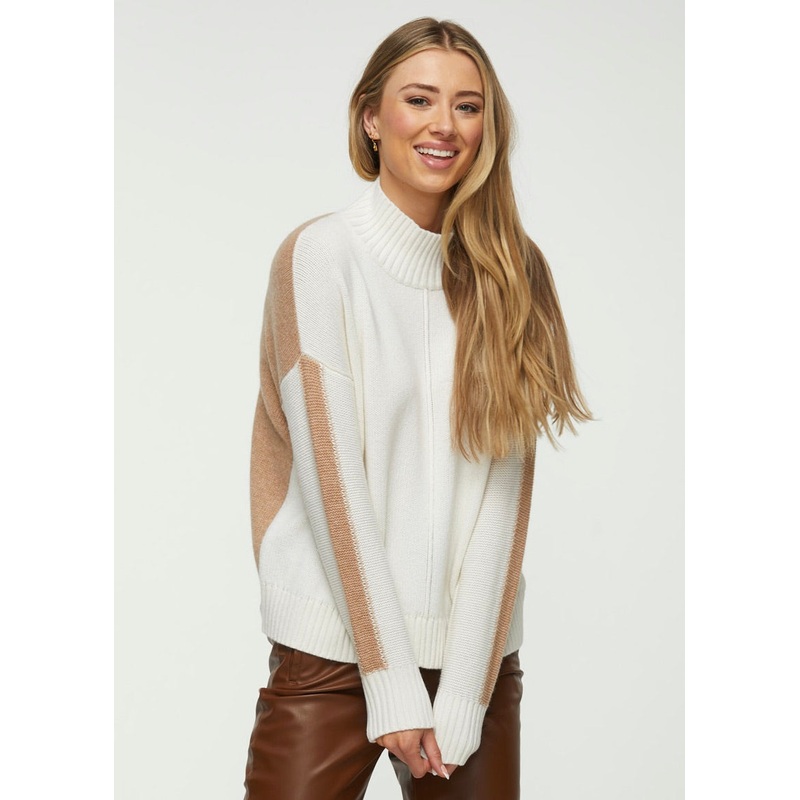 Women’s Color Block Turtleneck Sweater (Past Season)