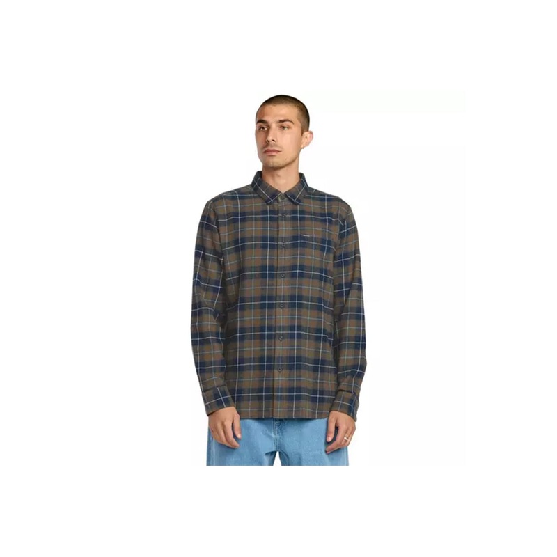 CADEN PLAID LS SHIRT|navy|brinstone|XS|S|M|L|XL