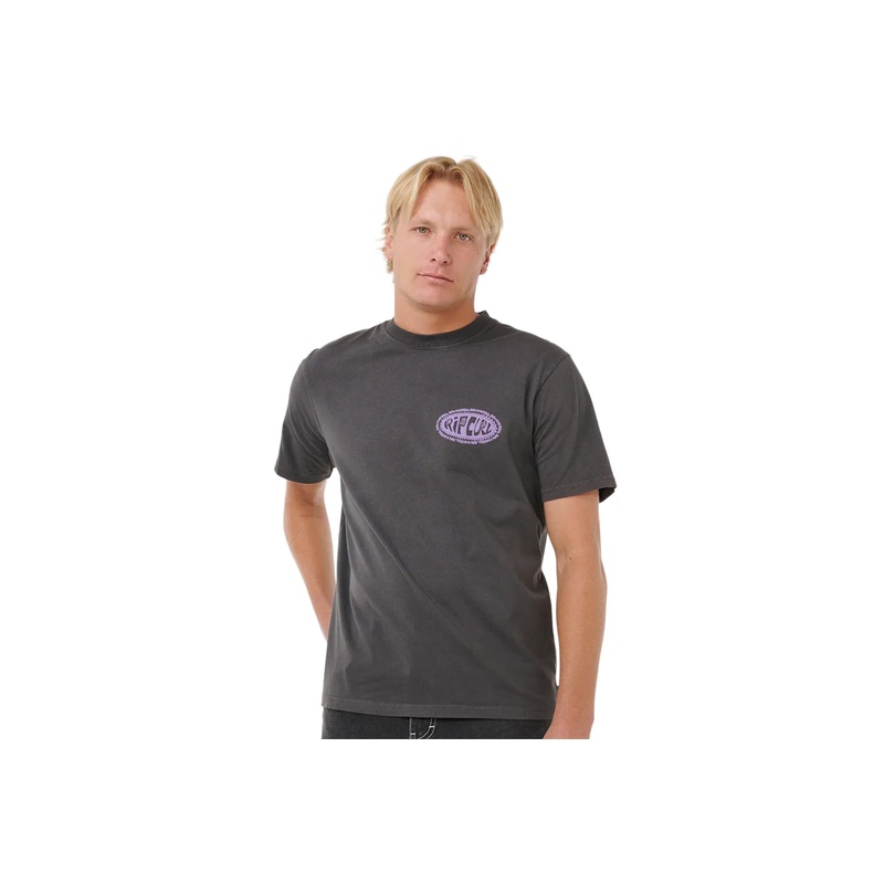 RAW ENERGY DE OVAL T-SHIRT|washed black|S|M|L|XL