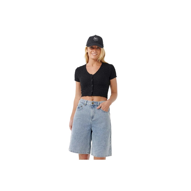 SUNSET LUAU TEXTURED TEE|black|XS|S|M|L