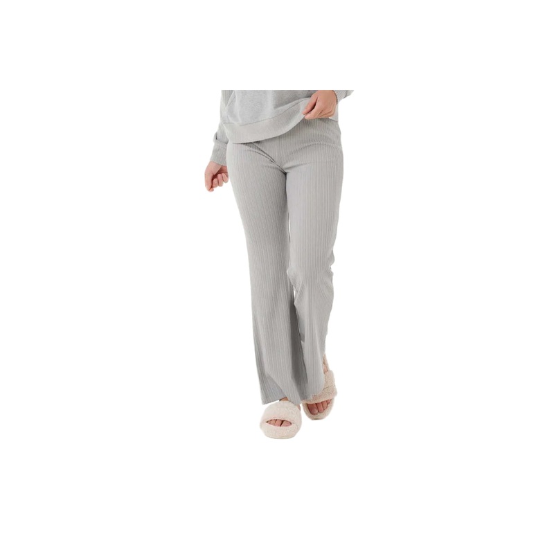 COSY FLARE PANTS|grey marle|XS|S|M|L
