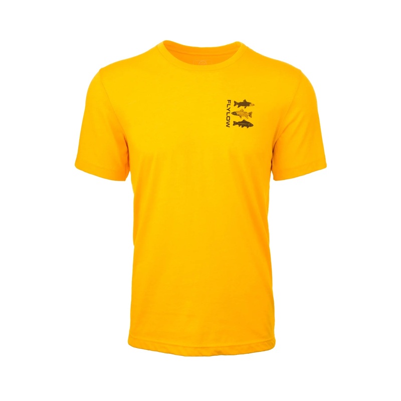Men’s Trout Tee (Past Season)|Sunflower / Heather|Small|Medium|Large|XLarge