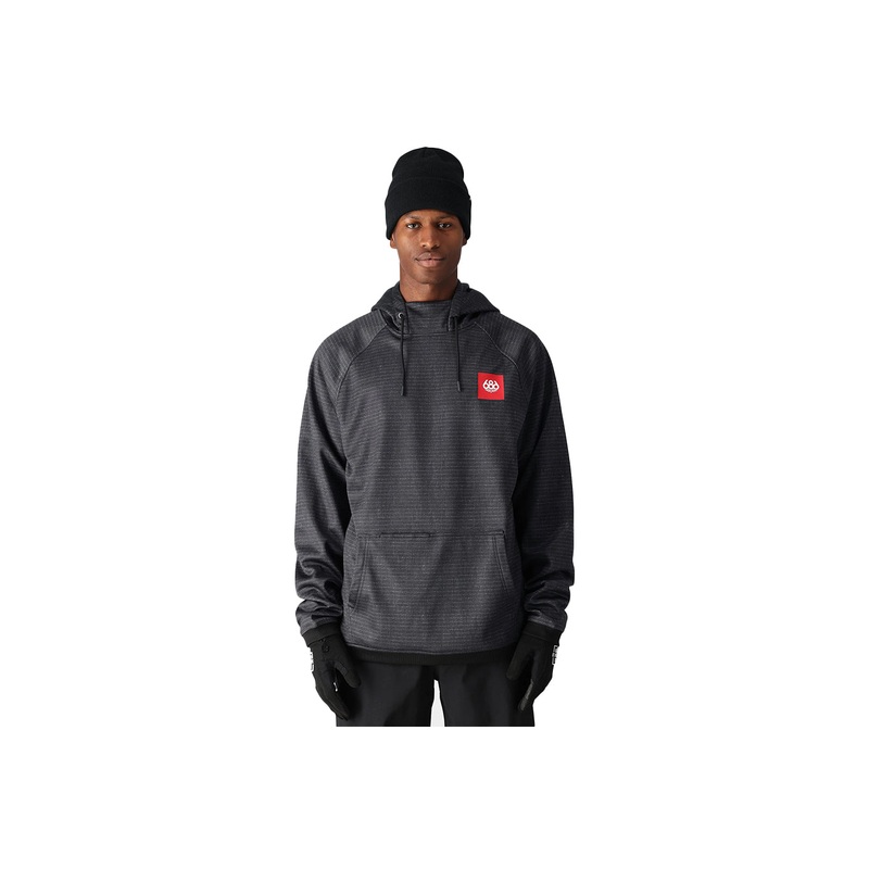 BONDED FLEECE HOODY|black|M|L|XL|XXL