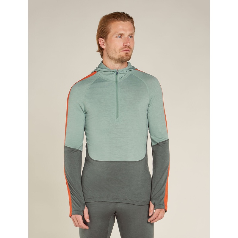 Men’s Merino 200 Sonebula Long Sleeve Half Zip Thermal Hoodie