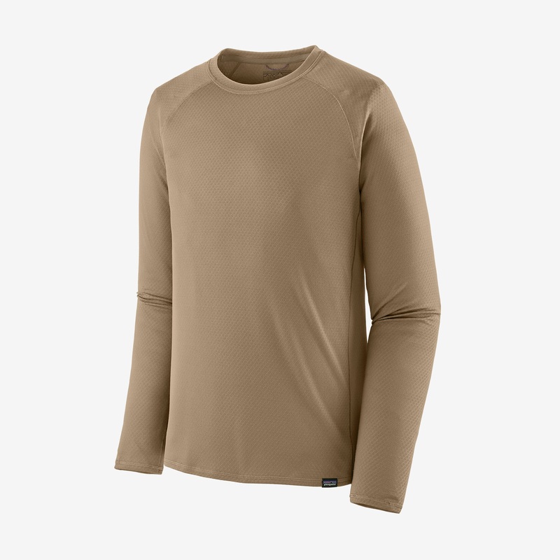 Men’s Capilene Midweight Crew|Seabird Grey|Black|Small|Medium|Large|XLarge