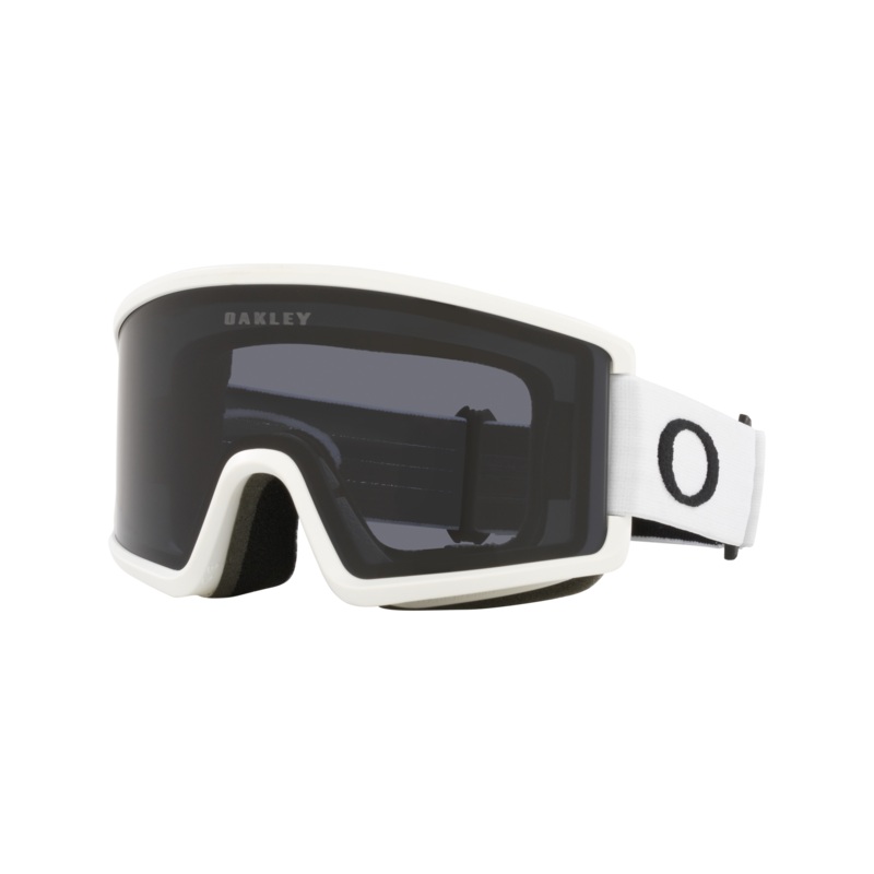 Target Line M Goggles|Matte White – Dark Grey|Dark Brush – Dark Grey