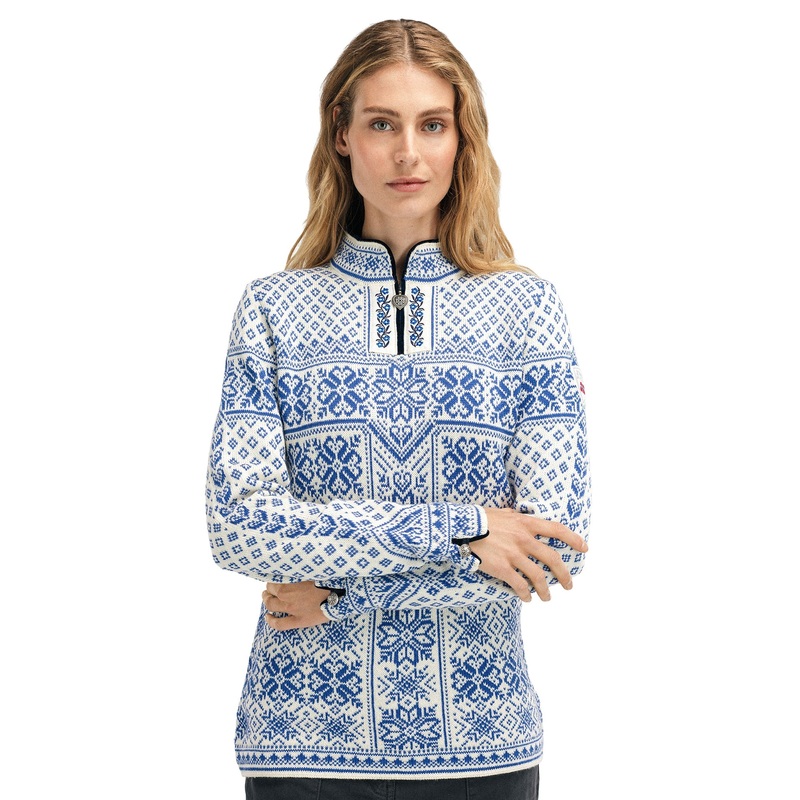 Women’s Peace Knit Sweater|Off White / Ultramarine|Redrose / Off White|XSmall|Small|Medium|Large|XLarge